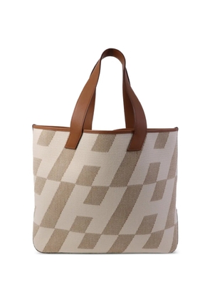 Hermès Pre-Owned Cabas H En Biais 40 tote bag - Neutrals