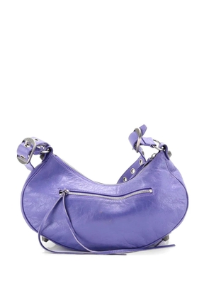 Balenciaga Pre-Owned Le Cagole Giant Studs Shoulder Bag Leather Small hobo bag - Purple