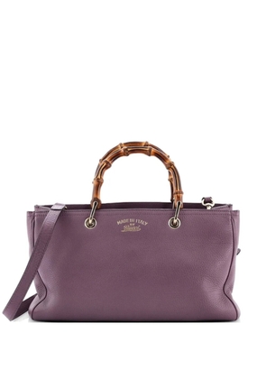 Gucci Pre-Owned Bamboo Shopper Leather Medium tote bag - Purple