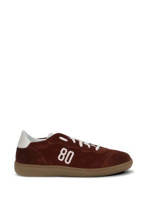 BE980 Harvard 1 logo-embroidered suede sneakers
