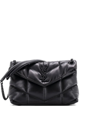Saint Laurent Pre-Owned Loulou Puffer Shoulder Bag Quilted Leather Small crossbody bag - Black