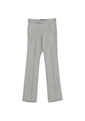 TOM FORD herringbone-pattern tailored trousers - Black