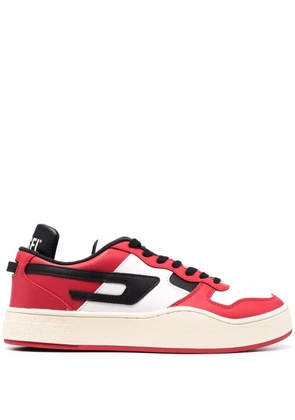 Diesel colour-block low-top trainers - Red
