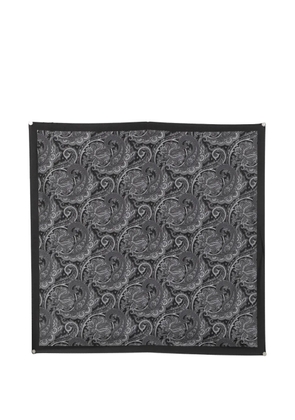 Gabriele Pasini paisley-print silk scarf - Black