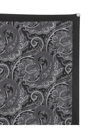 Gabriele Pasini paisley-print silk scarf - Black