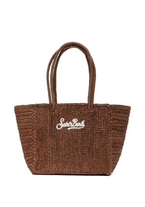 MC2 Saint Barth medium raffia shoulder bag - Brown
