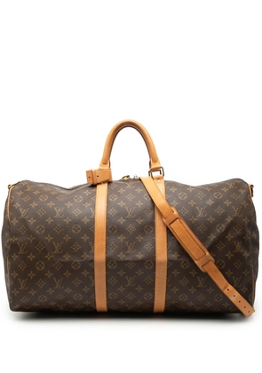 Louis Vuitton Pre-Owned 1992 Monogram Keepall Bandouliere 55 travel bag - Brown