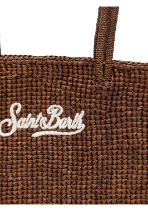 MC2 Saint Barth medium raffia shoulder bag - Brown
