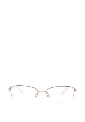ELLE SUNGLASSES half-rim rectangle-frame glasses - Pink