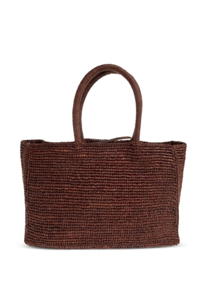Lié Studio small Charlotte woven tote bag - Brown