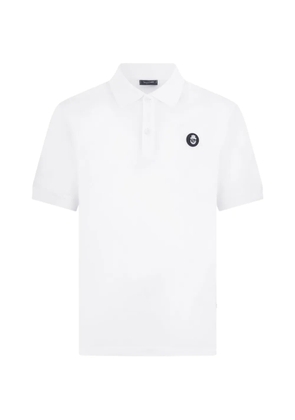 Billionaire logo-patch polo shirt - White