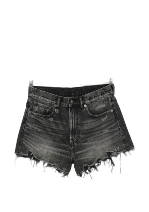 R13 distressed frayed-edge shorts - Grey