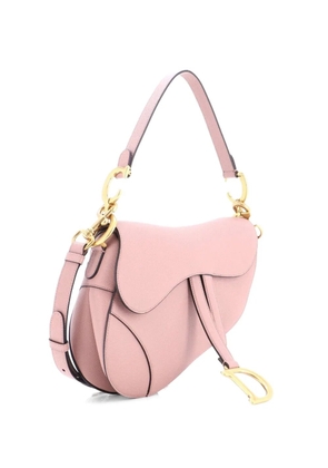 Christian Dior Pre-Owned Saddle Handbag with Strap Leather Medium shoulder bag - Pink