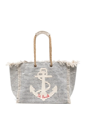 MC2 Saint Barth frayed beach bag - Blue