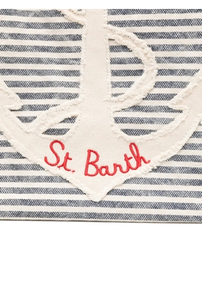MC2 Saint Barth frayed beach bag - Blue