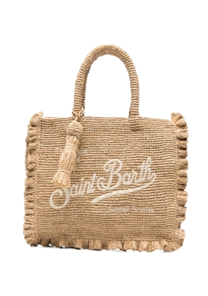 MC2 Saint Barth ruffled-trim beach bag - Neutrals