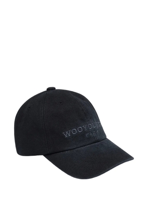 Wooyoungmi logo-embroidered cap - Blue