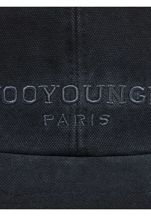 Wooyoungmi logo-embroidered cap - Blue