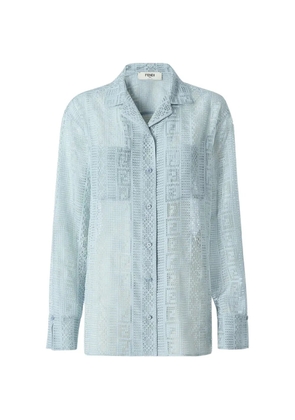 FENDI FF motif shirt - Blue