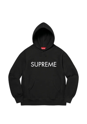 Supreme Capital logo-embroidered hoodie - Black