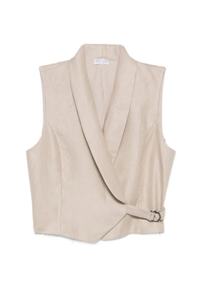 Brunello Cucinelli buckle-fastening waistcoat - Neutrals