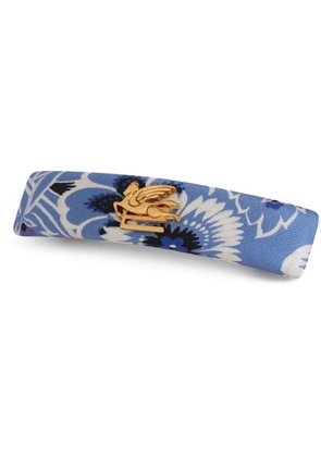 ETRO floral-print hair clip - Blue