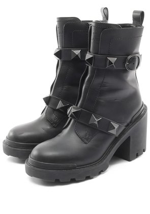 Valentino Garavani Pre-Owned 2000s rockstud leather boots - Black