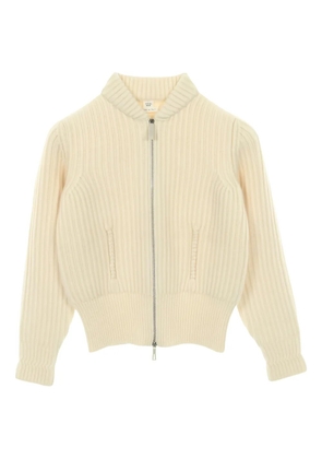 Hermès Pre-Owned 2010s zip-up cashmere cardigan - Neutrals