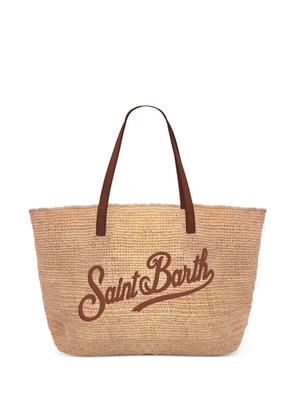 MC2 Saint Barth City embroidered tote bag - Neutrals