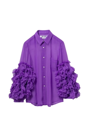 Comme Des Garçons Comme Des Garçons ruffled shirt - Purple
