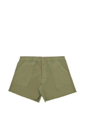 Fortela Colonel raw-edge shorts - Green