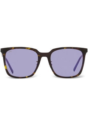 MCM 714SA rectangle-frame tortoiseshell-effect sunglasses - Brown