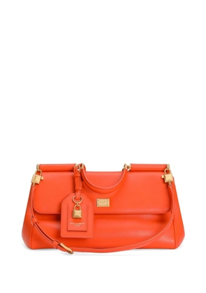 Dolce & Gabbana medium My Sicily handbag in plongé lux calfskin - Orange
