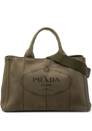 Prada Pre-Owned 2013-2026 Canvas Canapa Logo satchel - Brown