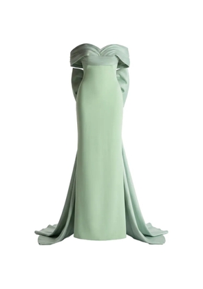 Gattinolli by Marwan off-shoulder gown dress - Green