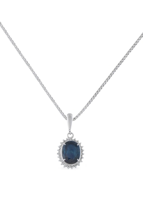 LB Exclusive sapphire and diamond necklace - Silver
