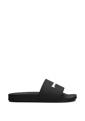 Palm Angels logo-print slides - Black