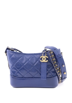 CHANEL Pre-Owned small Gabrielle quilted shoulder bag - Blue