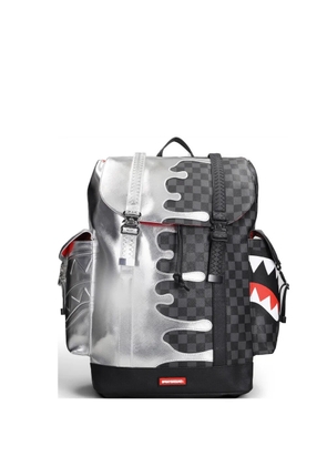 Sprayground check-pattern shark backpack - Black