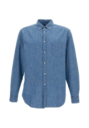 Portuguese Flannel button-down chambray shirt - Blue