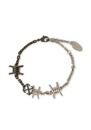 Off-White Barbed Wire bracelet - Silver