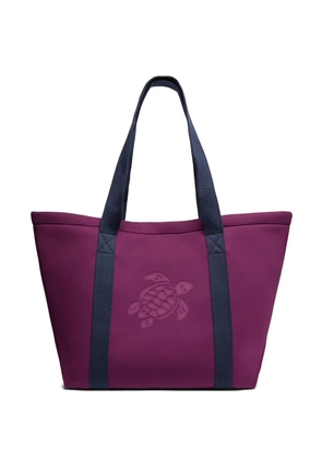 Vilebrequin turtle-debossed tote bag - Purple