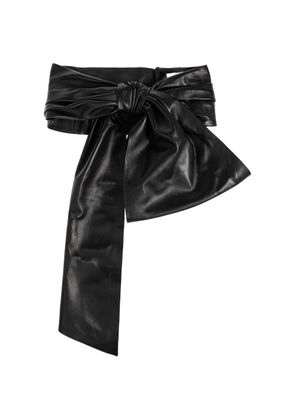 Chloé ruched leather belt - Black