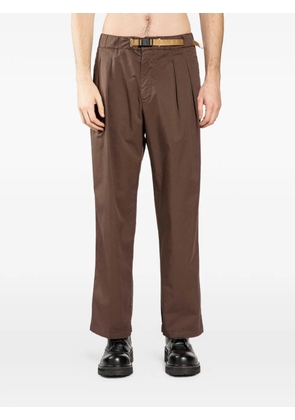 White Sand belted pleated trousers - Brown