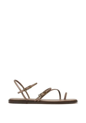 Fabiana Filippi leather flat sandals - Neutrals