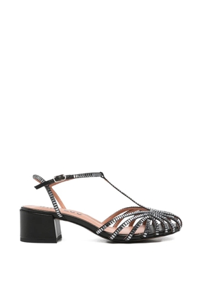 Bibi Lou Serabi crystal-embellished cage sandals - Black