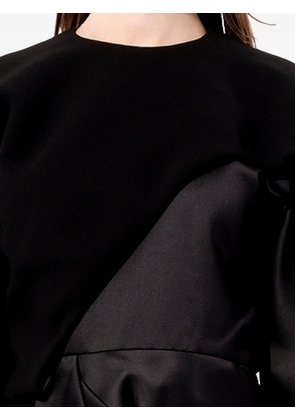 Balenciaga draped panelled dress - Black