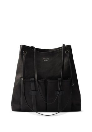 Prada Route large leather bag - Black