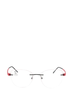 STEPPER EYEWEAR rimless cat-eye glasses - Red