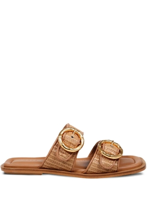 amato daniele Daniele double-buckle sandals - Brown